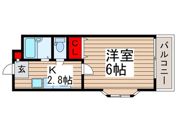 栄光ハイツの物件間取画像